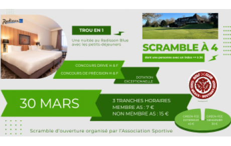 Scramble d'ouverture - 30 mars